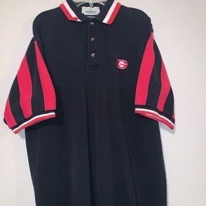 Vintage 90’s Georgia Bulldogs Striped Polo Shirt